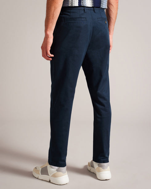 HAYBRN-Trousers-Regular Fit Textured Chino Tr- Ted Baker Romania